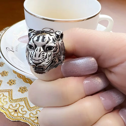 Ring Golden Tiger Rebel Fine Jewelry for Women Men,2022 Brand New Personal Lucky Gift in 925 Sterling Silver