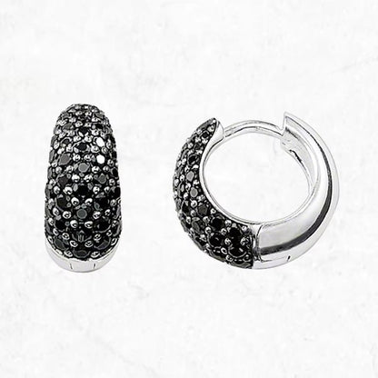 Water Drop Creole Hinged Hoop Earrings Europe Style Glam Fashion Good Jewerly for Women New Gift in Pure 925 Sterling Silver