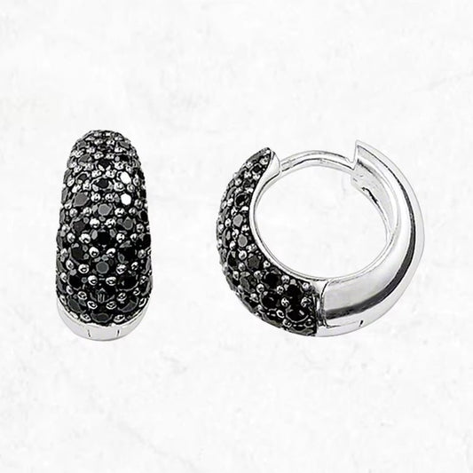 Water Drop Creole Hinged Hoop Earrings Europe Style Glam Fashion Good Jewerly for Women New Gift in Pure 925 Sterling Silver