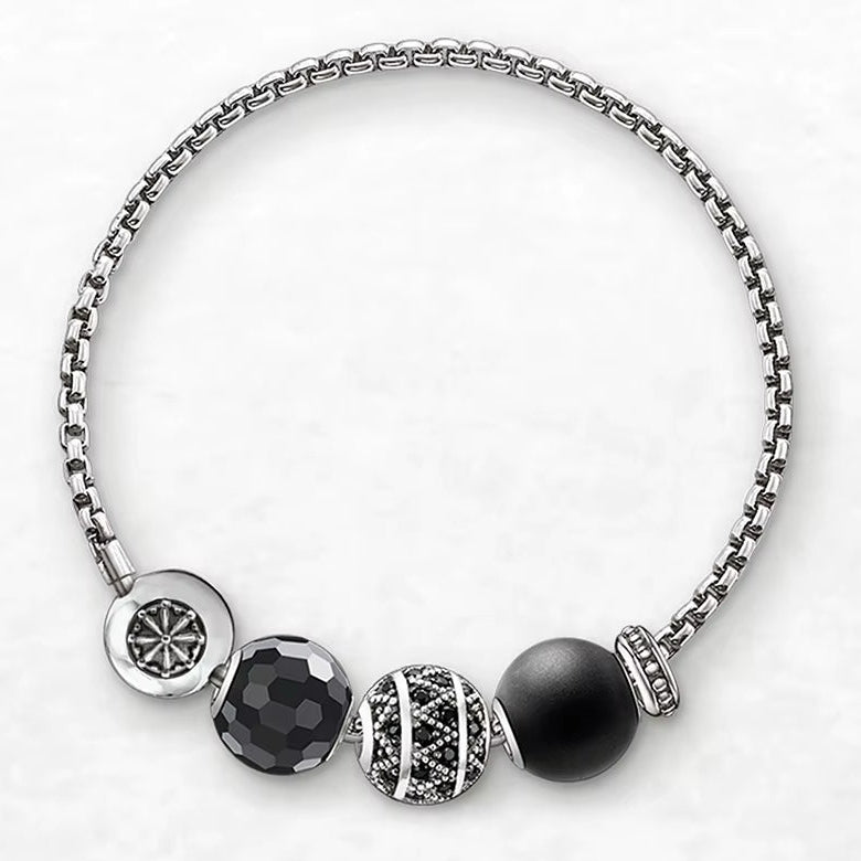 Basics 925 Sterling Silver Bracelets Karma Jewelry DIY Super Deals Gift Europe Style Accessories