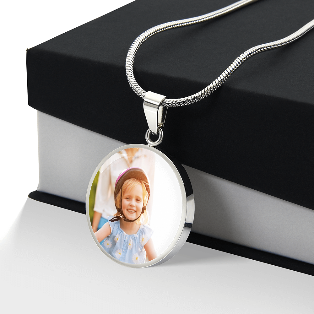 Capture the Moment - Personalized Photo Circle Necklace