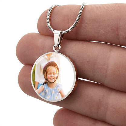 Capture the Moment - Personalized Photo Circle Necklace