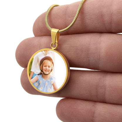 Capture the Moment - Personalized Photo Circle Necklace