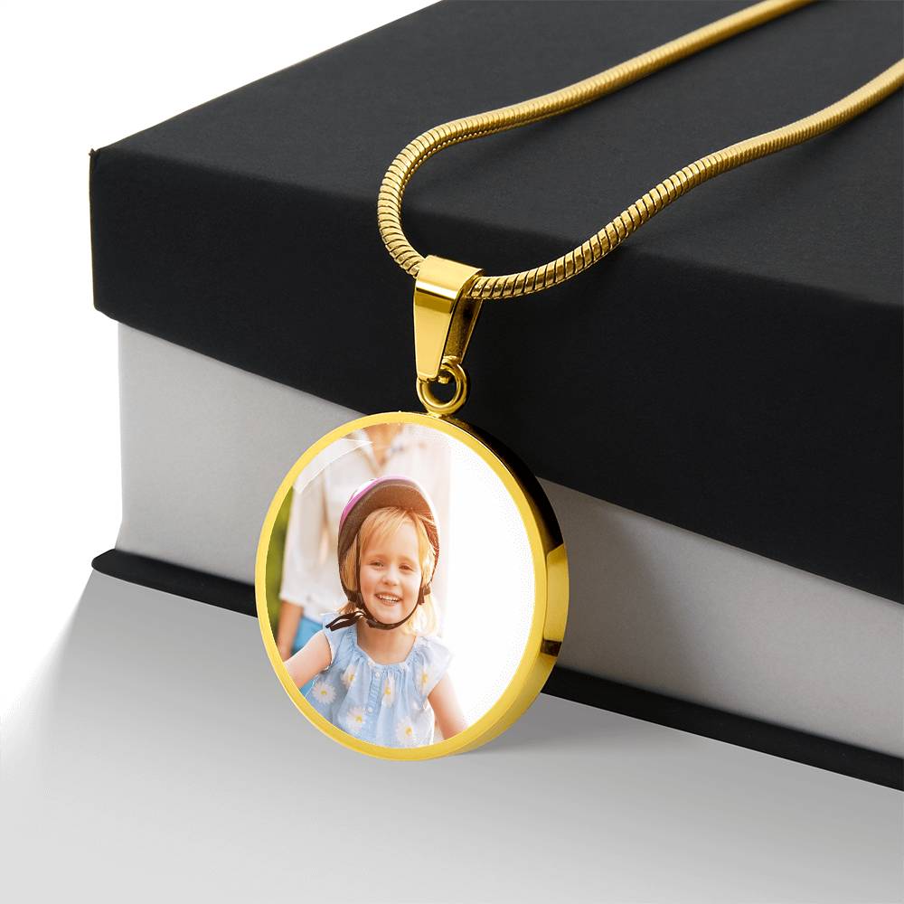 Capture the Moment - Personalized Photo Circle Necklace