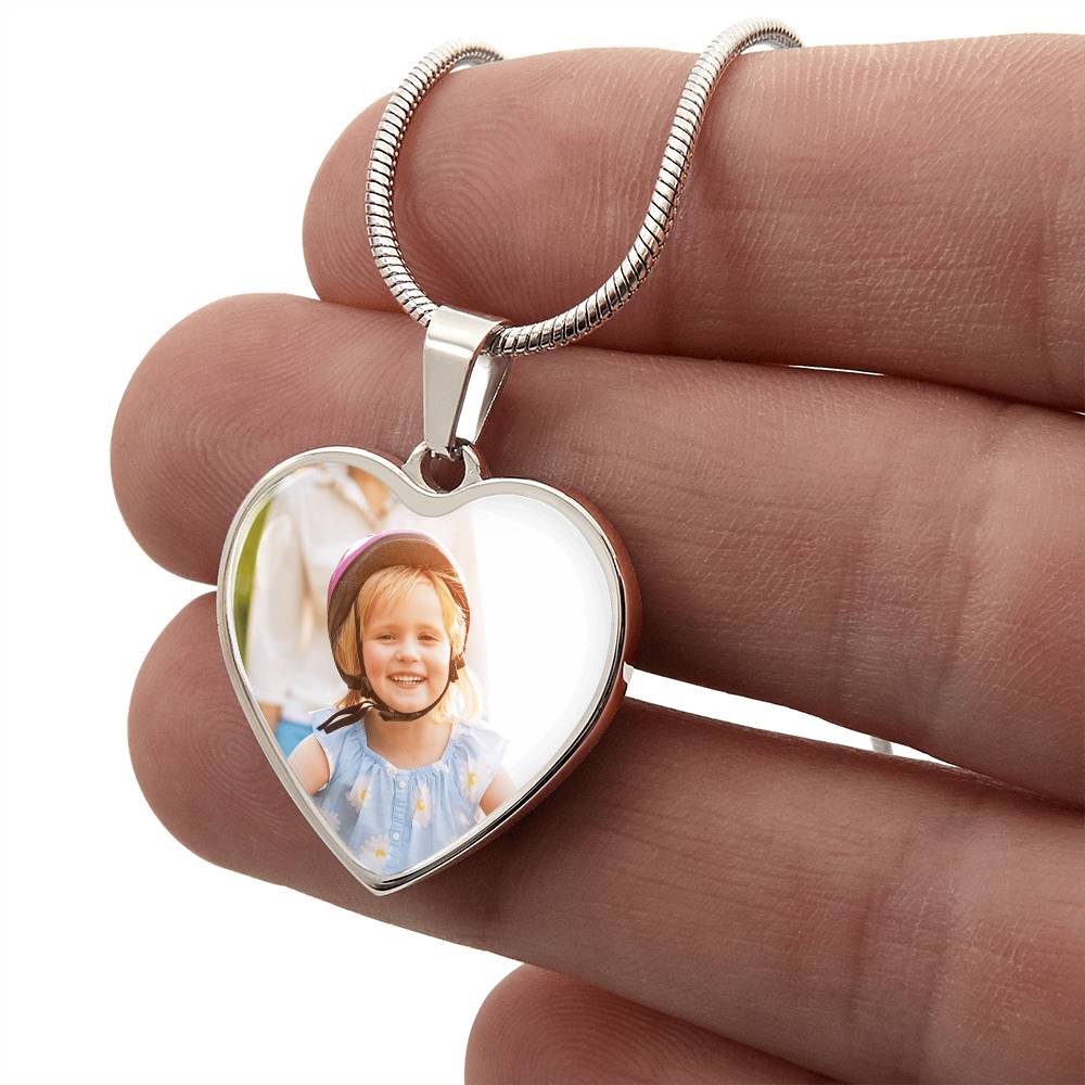 Capture the Moment - Personalized Photo Heart Necklace