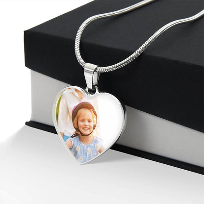 Capture the Moment - Personalized Photo Heart Necklace