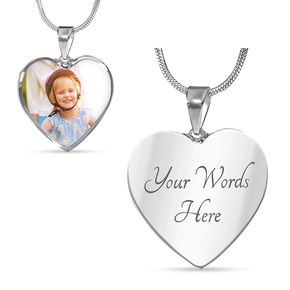 Capture the Moment - Personalized Photo Heart Necklace