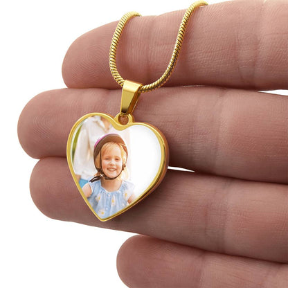 Capture the Moment - Personalized Photo Heart Necklace