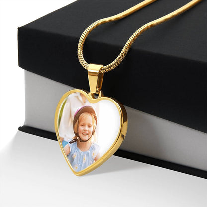 Capture the Moment - Personalized Photo Heart Necklace