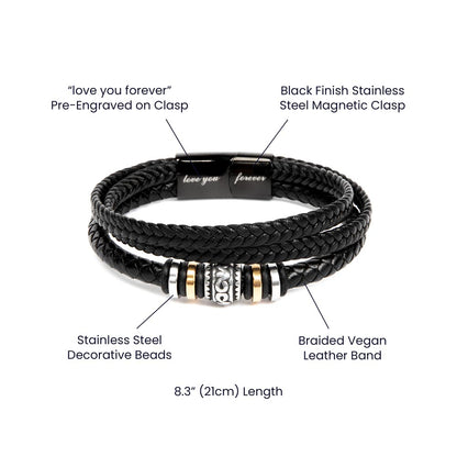 Love You Forever Will Never Lose (To My Grandson) – Bracelet