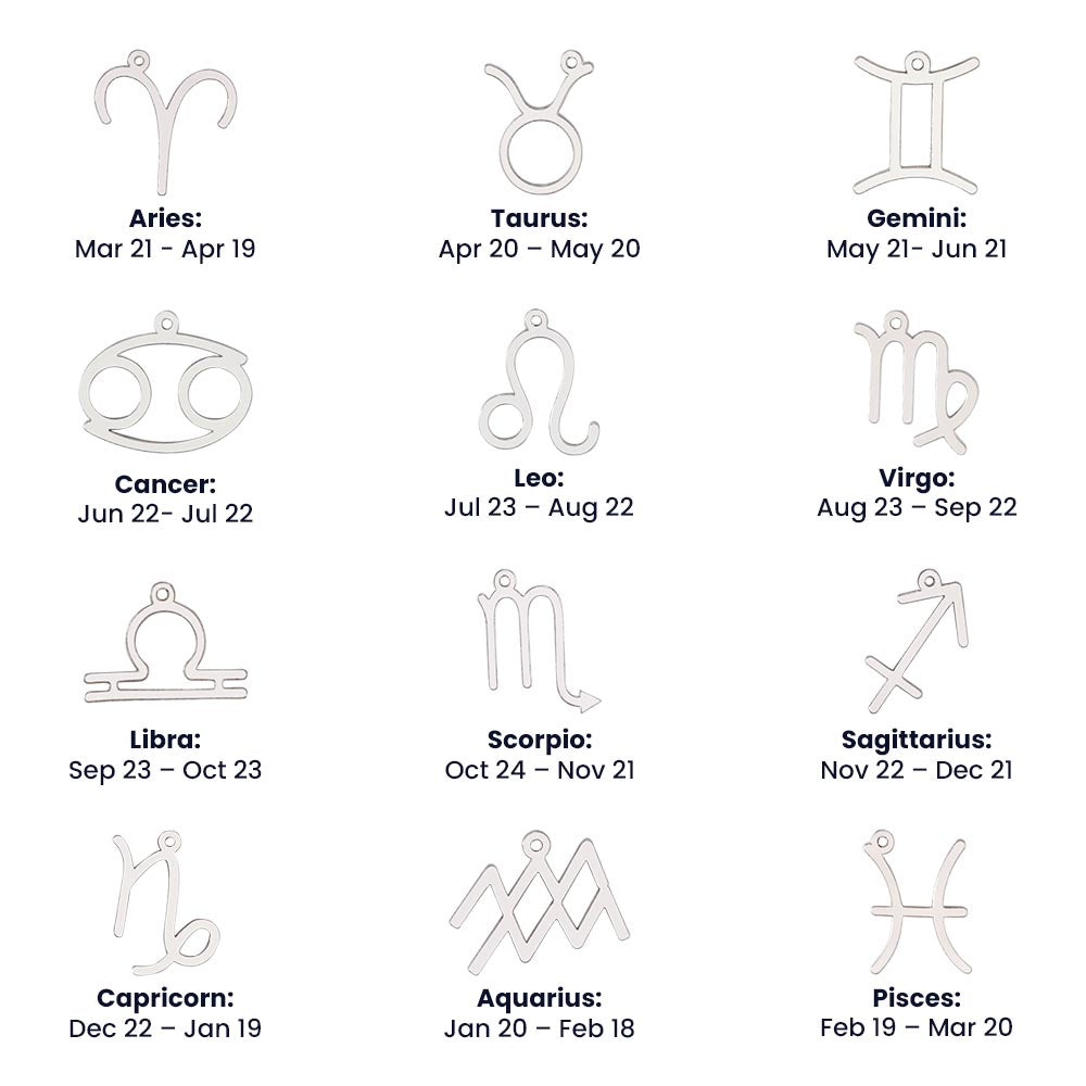 Written in the Stars: Personalized Zodiac Symbol Necklace