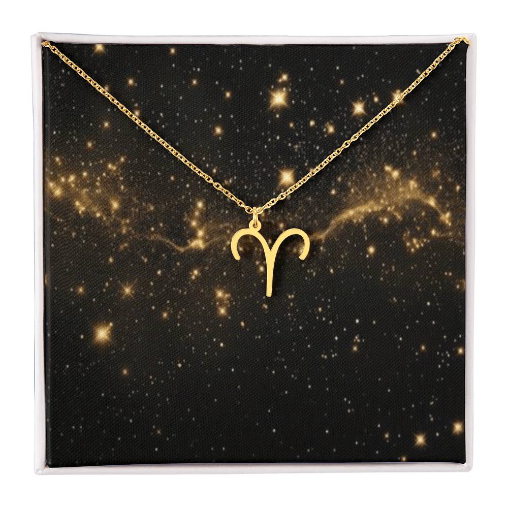 Written in the Stars: Personalized Zodiac Symbol Necklace