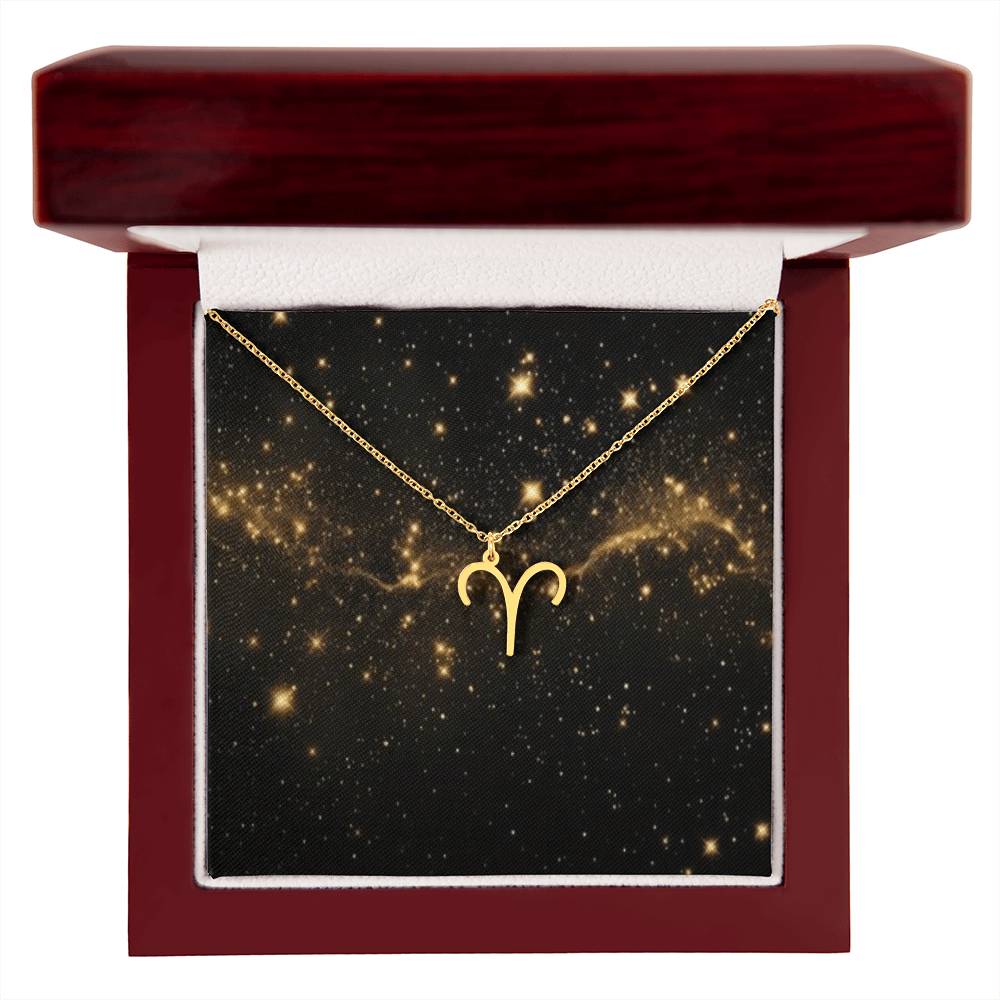 Written in the Stars: Personalized Zodiac Symbol Necklace