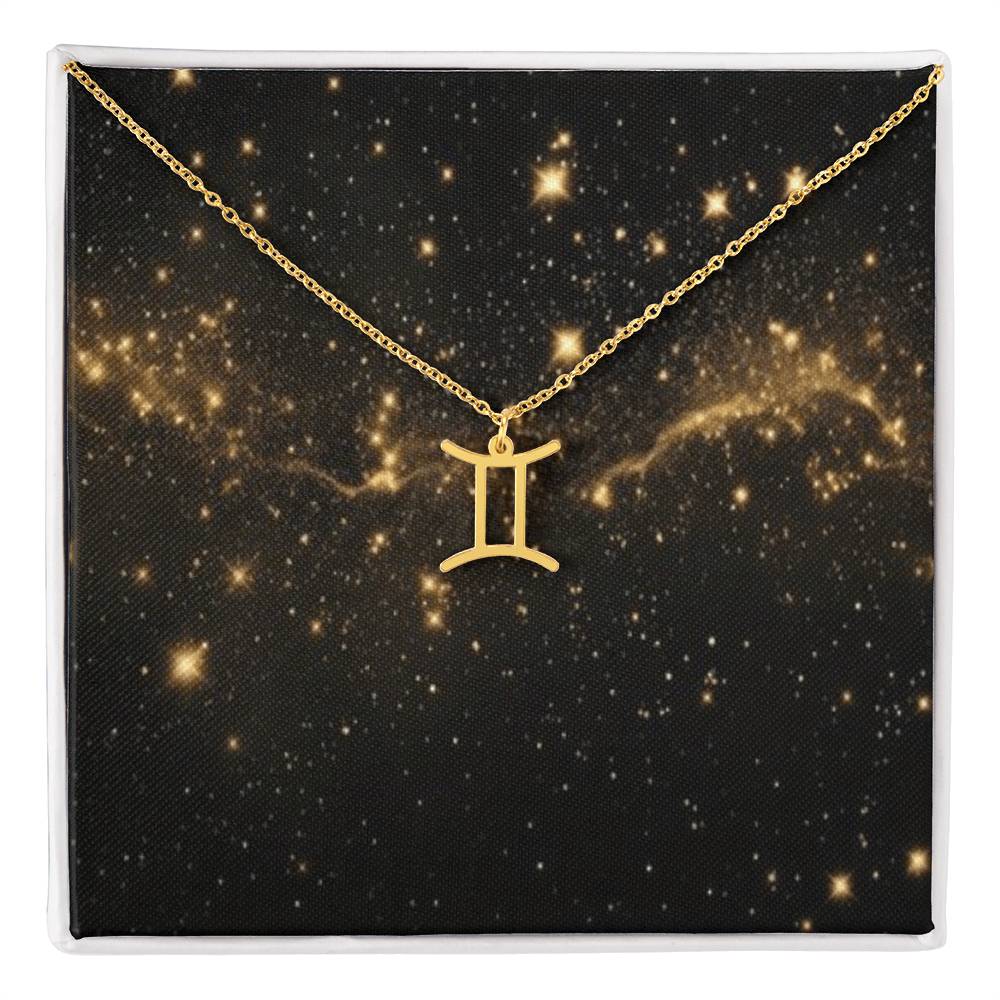 Written in the Stars: Personalized Zodiac Symbol Necklace