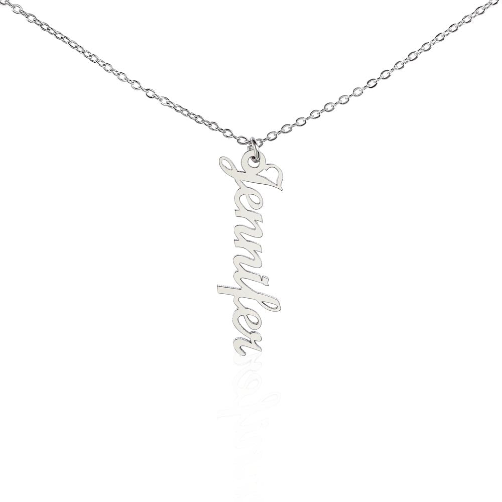 Personalized Vertical Multi-Name Pendant