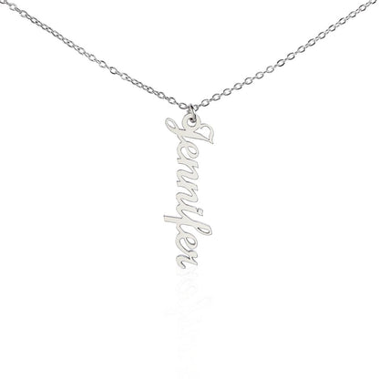 Personalized Vertical Multi-Name Pendant