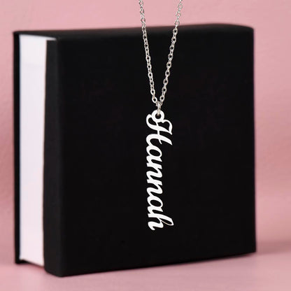 Personalized Vertical Multi-Name Pendant