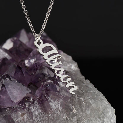 Personalized Vertical Multi-Name Pendant