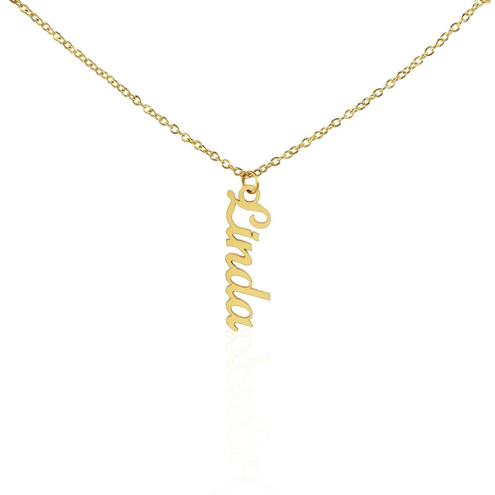 Personalized Vertical Multi-Name Pendant