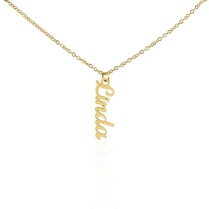 Personalized Vertical Multi-Name Pendant