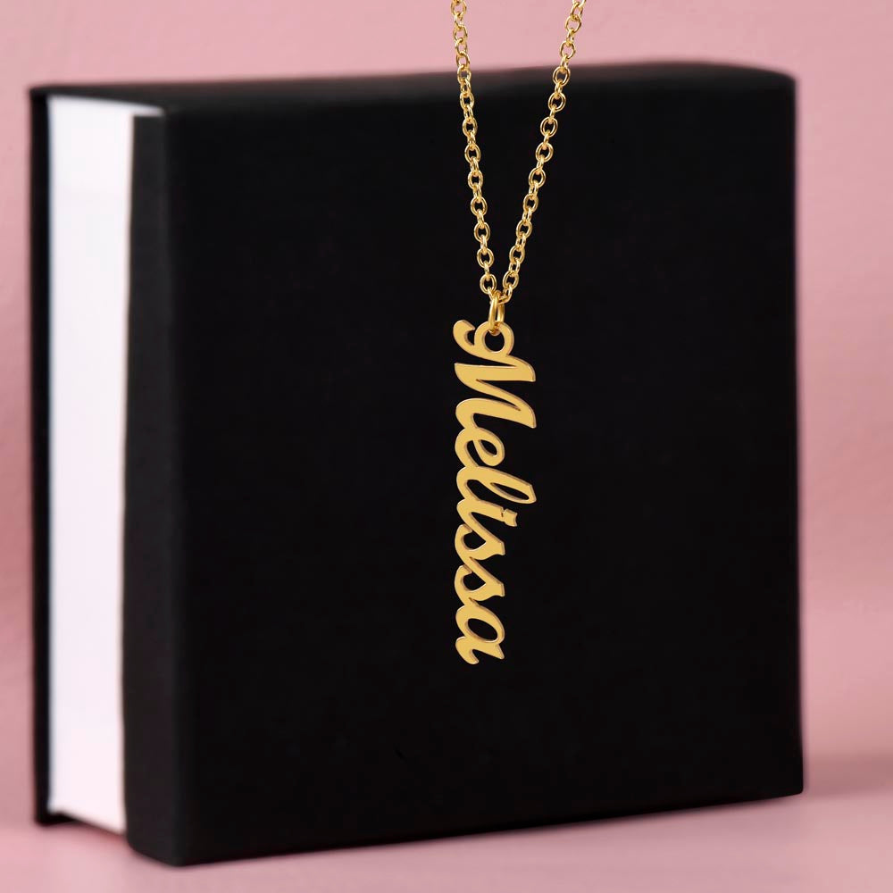 Personalized Vertical Multi-Name Pendant