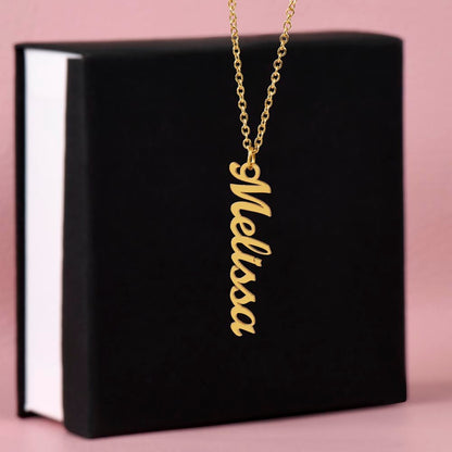 Personalized Vertical Multi-Name Pendant