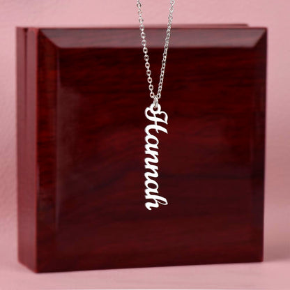 Personalized Vertical Multi-Name Pendant
