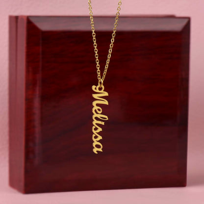 Personalized Vertical Multi-Name Pendant
