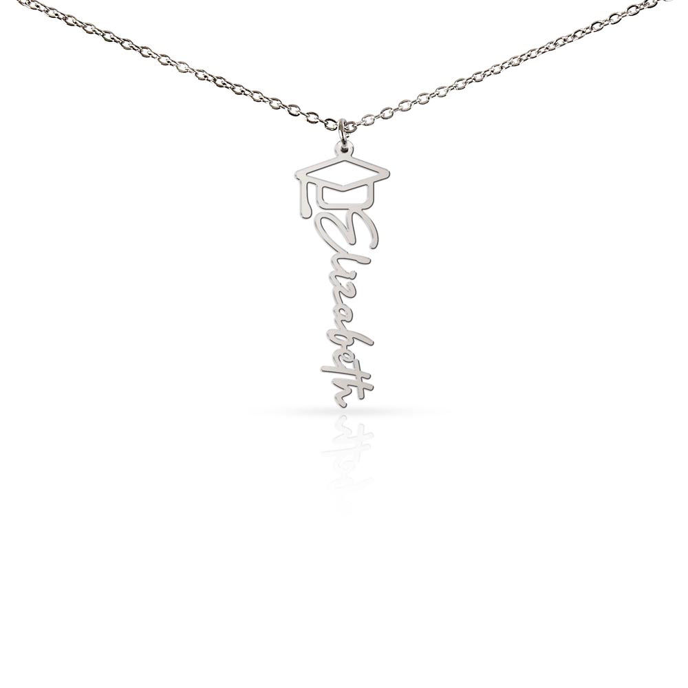 "The Future is Yours" – Personalized Graduation Name Necklace