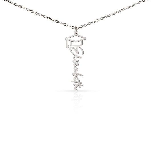 "The Future is Yours" – Personalized Graduation Name Necklace