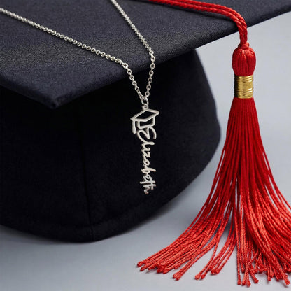 "The Future is Yours" – Personalized Graduation Name Necklace