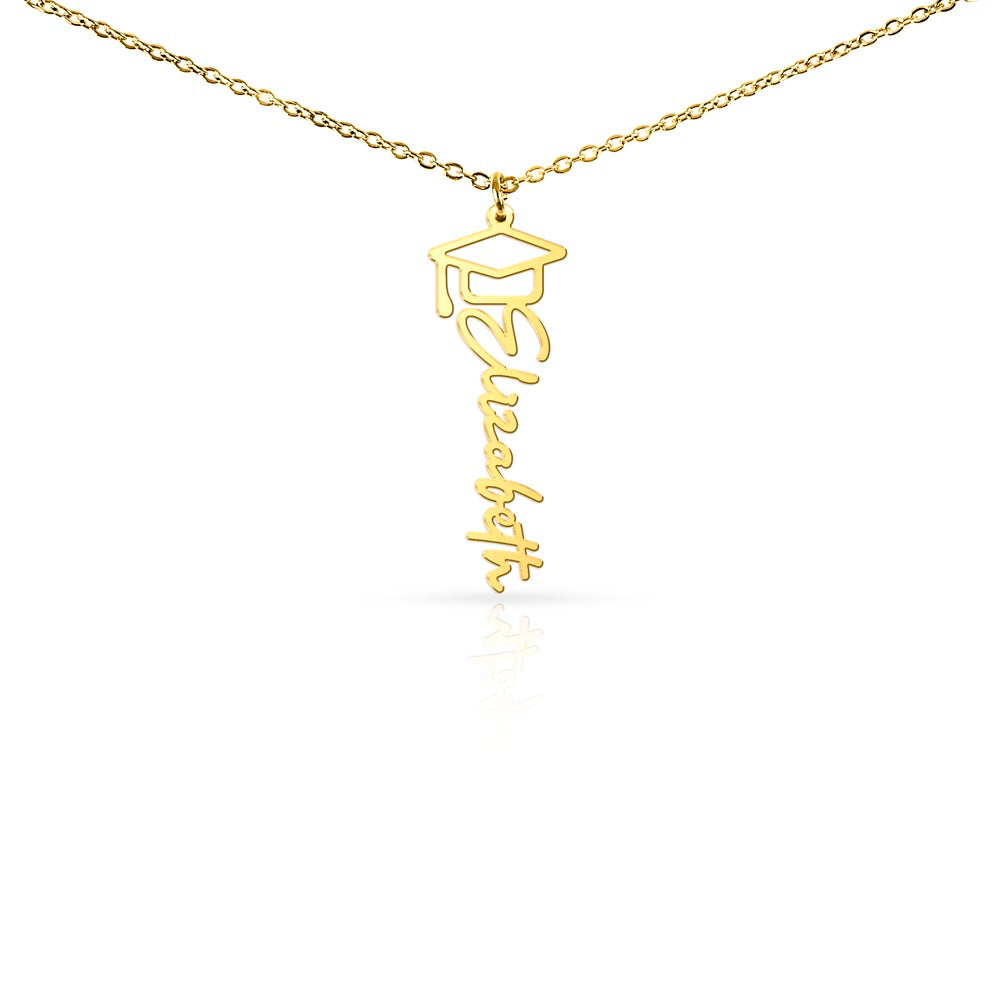 "The Future is Yours" – Personalized Graduation Name Necklace