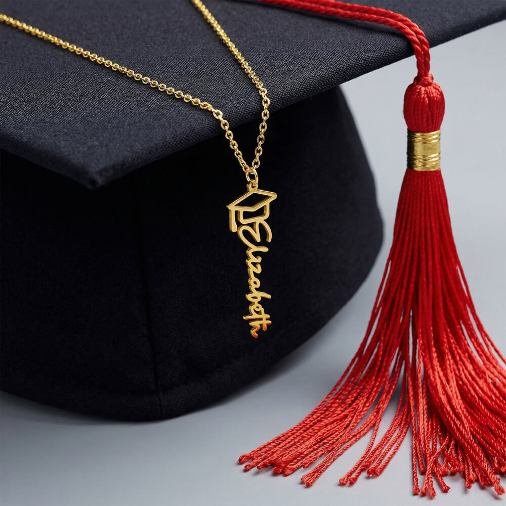 "The Future is Yours" – Personalized Graduation Name Necklace