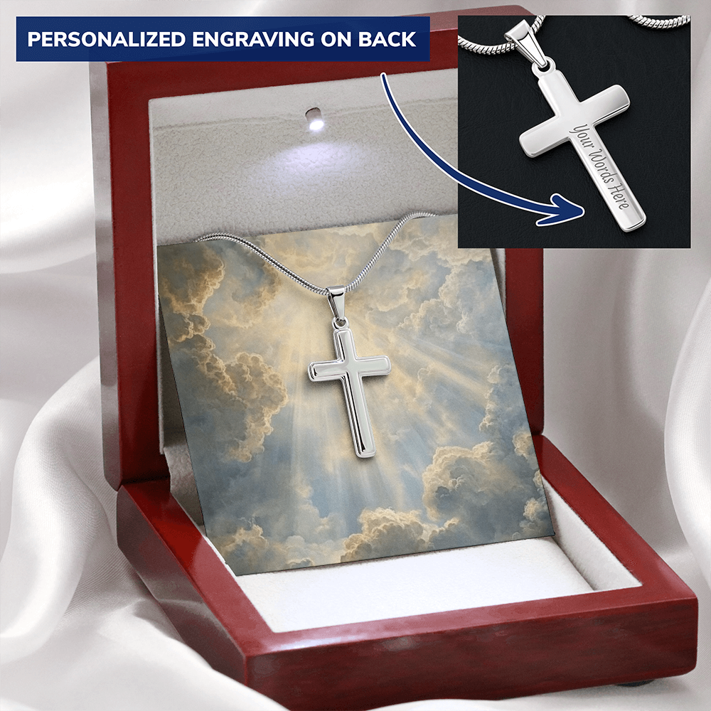 Wear Your Faith: Custom Engraved Cross Pendant