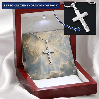 Wear Your Faith: Custom Engraved Cross Pendant