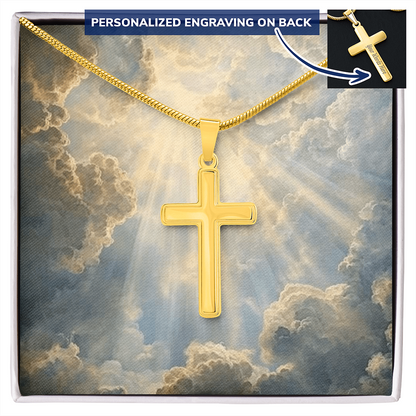 Wear Your Faith: Custom Engraved Cross Pendant