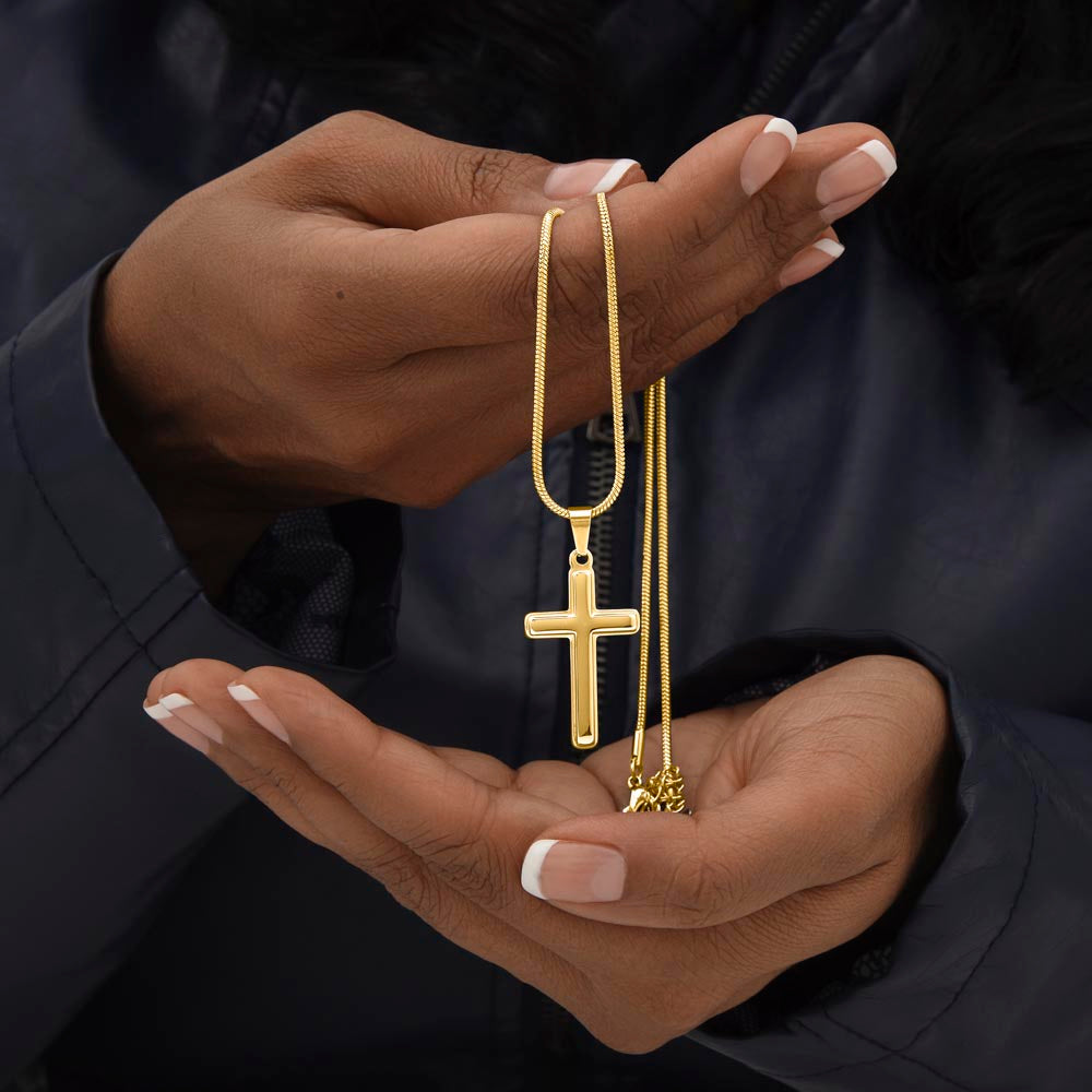 Wear Your Faith: Custom Engraved Cross Pendant