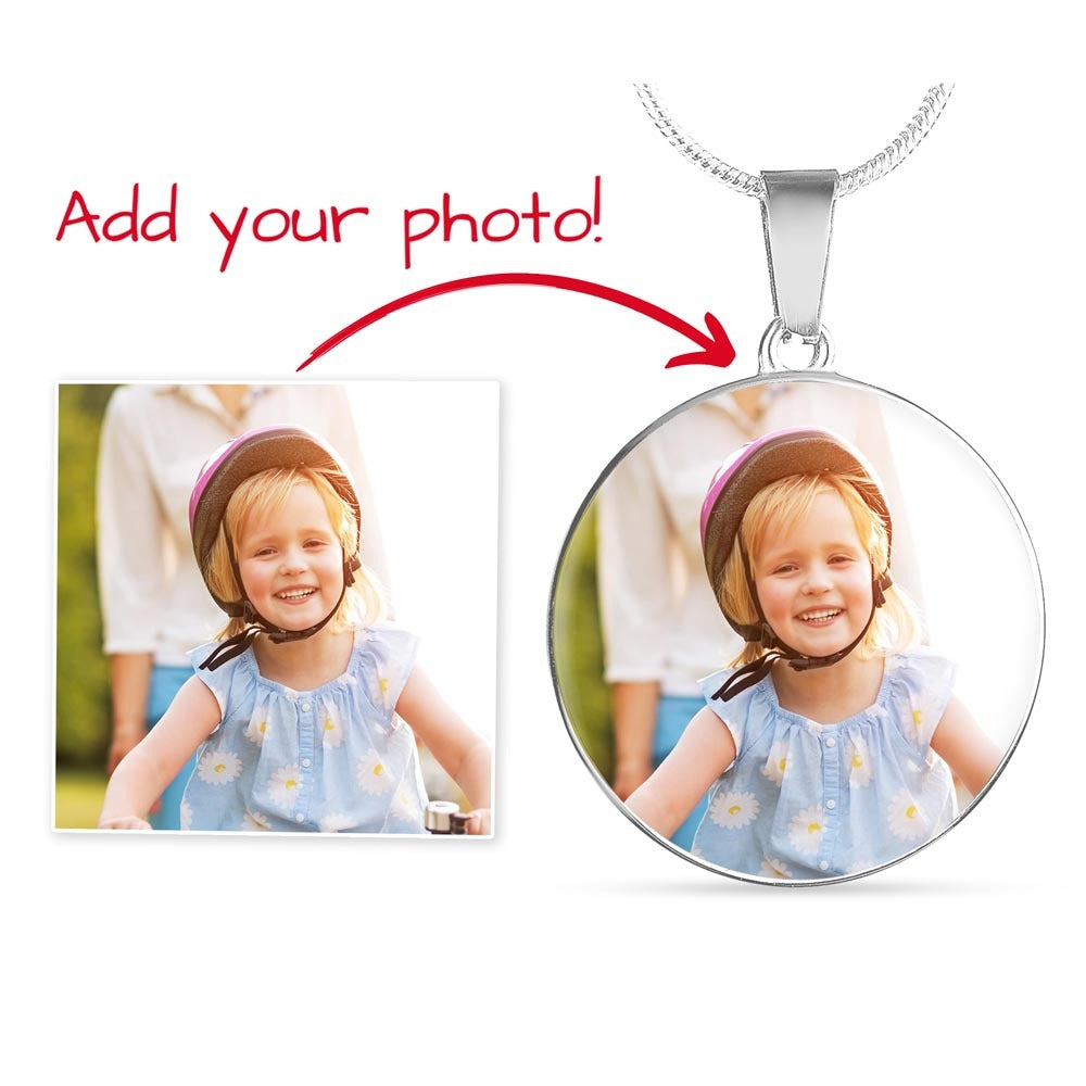 Capture the Moment - Personalized Photo Circle Necklace