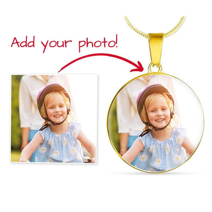 Capture the Moment - Personalized Photo Circle Necklace