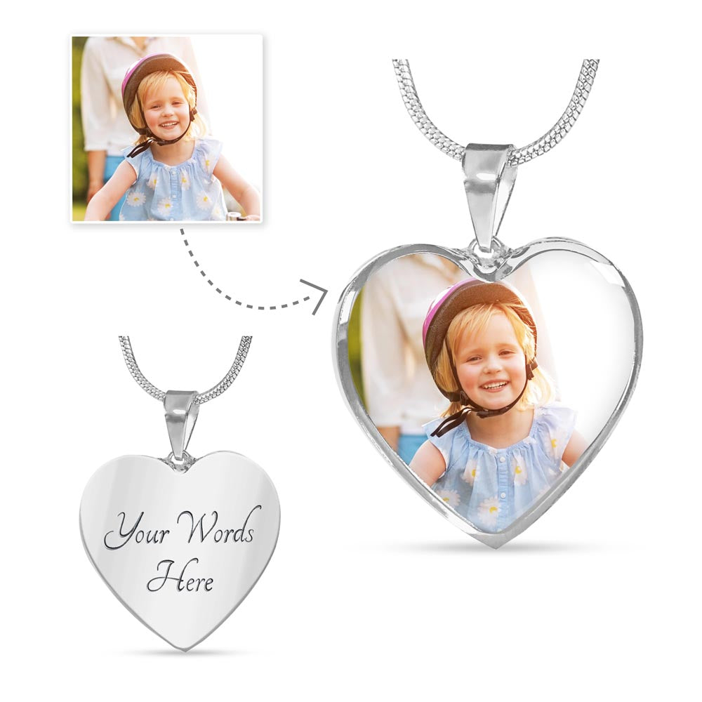 Capture the Moment - Personalized Photo Heart Necklace