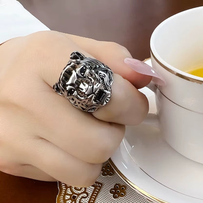 Ring Golden Tiger Rebel Fine Jewelry for Women Men,2022 Brand New Personal Lucky Gift in 925 Sterling Silver
